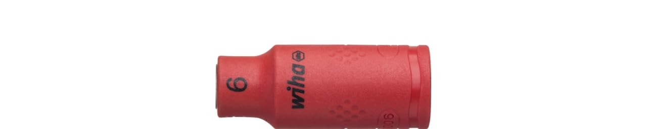 Wiha Inserto de llave de vaso aislado de hexágono exterior de 1/4" 6.0 mm (43091)