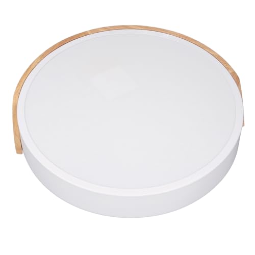 aqxreight Luz de Techo de Montaje de Lavado LED 2000LM 3000K 4000K 6000K Luz de Techo LED de Madera Redonda de Madera Redonda con un Control Remoto 110-265V. energía. inteligente. en. conductor.