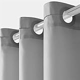 Keine Rostprobleme：der Kunststoffringe rostet nicht, kann der Vorhang beruhigt gewaschen werden.