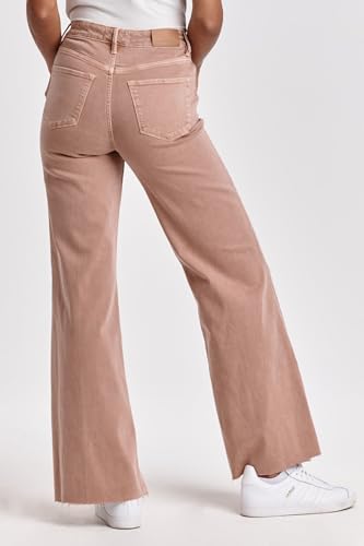 DEAR JOHN Fiona Wide Leg Women' Jeans Mid Rise Denim Full Inseam Comfort Stretch Fit3