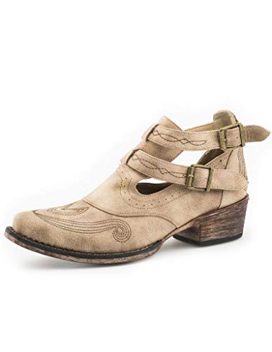 Roper Womens Willa Boot, Tan, 6