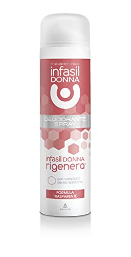 Infasil Déodorant Spray Donna Répélera pour poils sensibles, anti-tachée, alliance sécheresse et rosseur, 150 ml