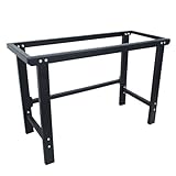 ツールズアイランド(Toolsisland) ワークテーブル ワークベンチ 作業台 フレーム 鉄製 均等耐荷重300kg 幅112cmタイプ (幅1120×奥行570×高さ815mm) 52606