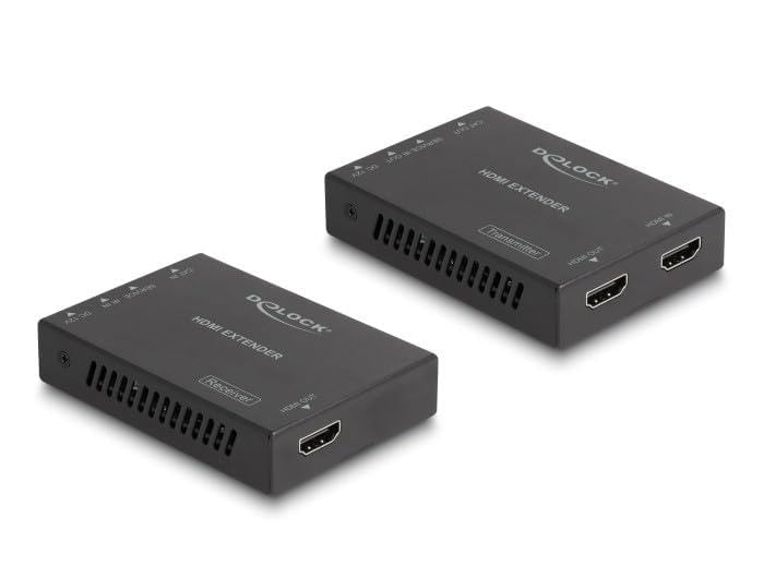 Boîtier HDMI Extender 4K 60 Hz DeLOCK sur 50 mètres avec liaison Cat.6 stable sans perte
