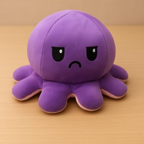 Image of SARO Cow Tremp Plush Soft Toy Cute Kids Animal Home Decor Boys /Girls (Pack of 1)(30 Cm) | (Purple Octopus)