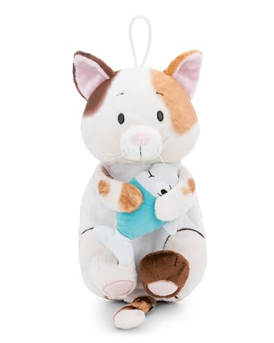 NICI Kuscheltier Wärmflasche Glückskatze mit Fisch 300ml 30cm - braun - Kuscheliges Wärmetier ab 10 Monaten – Plüschtier-Wärmflasche,...