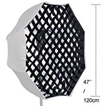 Tyoungg 47'' Lightbox Softbox Beehive Octagon Grid Net