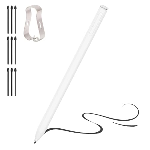 Stylus Pen for Remarkable 2/1 Pen, with Flip Eraser & Magnetic Attachment, 4096 Pressure Levels & Palm Rejection, No Charging Required, Includes 6 Extra Nibs (White) by Sluoch - Used condition - US$23.35