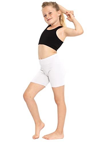 STRETCH IS COMFORT Short feminino de algodão para motociclista | Pacote com 3 | Tamanho 4-16 |, Bran