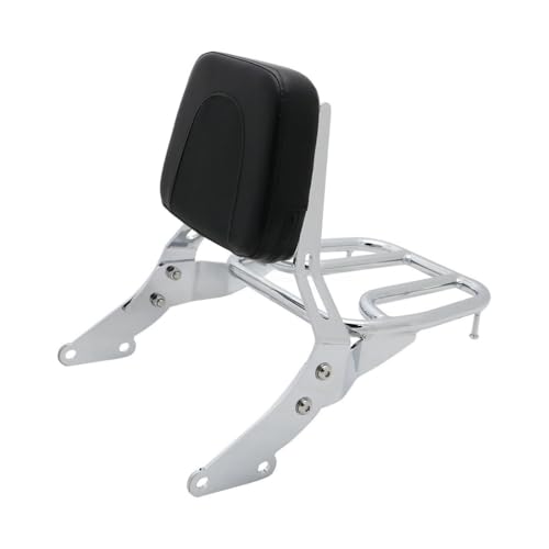 Coussin de dossier passager pour moto ergonomique et son support de bagages rigide