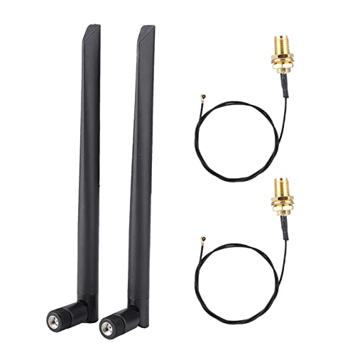 Wifi-antennförlängningskabel med 2x 6DBi-antenn för Nätverkskort