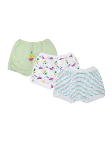 Image of BODYCARE Unisex Baby Trunks for Girls & Boys | Soft Cotton Innerwear Panty Set for Toddlers | Pack of 3| Comfortable & Stretchable Underwear (Colour Print May Very)