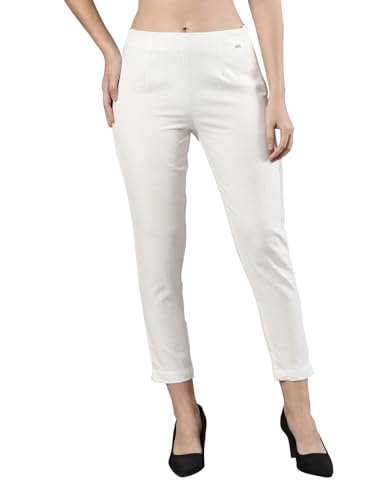 Image of Femmora Comfortable Fit Solid Straight Pant, Breathable Cotton Fabric with Side Zip Button Closure, for Women, Pack of 1