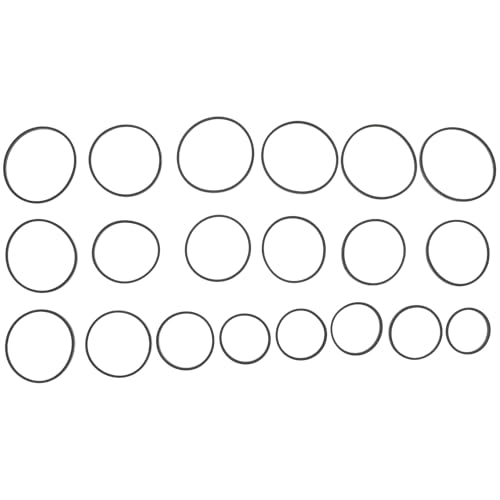 BESPORTBLE 20 Courroies en Caoutchouc Résistantes pour Magnétophone à Cassettes Lecteur DVD et Magnétoscope 15 MM d'Épaisseur Longueur Ajustable 110-145 MM Lot Mixte pour Entretien et