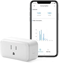 SONOFF S40 WiFi Smart Plug with Energy Monitoring, 15A Smart Outlet Socket ETL Certified, Work with Alexa & Go