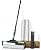 10Pcs PinStone Large Paint Roller Kit,12"-18" Adjustable Roller Frame,Ergonomic Handle,1-5 Ft Adjustable Steel Extension Poles,3 pcs 18" Nylon Roller Covers,Walls,Ceiling,Floors,Indoor,Outdoor Use