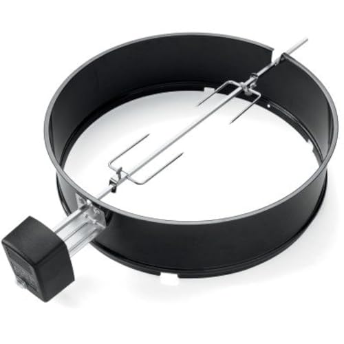 Weber Rotisserie for 57 cm Charcoal Barbecues/Motorised Rotisserie for Even Grilling of Roasts and Poultry Black/silver (7495)