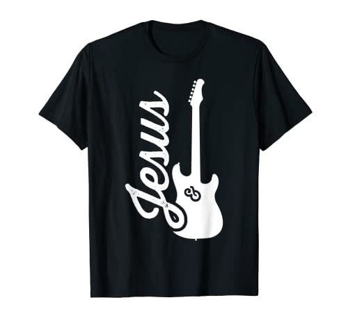 Jésus Guitare électrique Christian Guitariste La Foi En Dieu T-Shirt