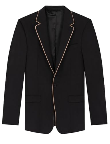 Blazer costume homme boutonnage simple veste de travail aux finitions tailleur