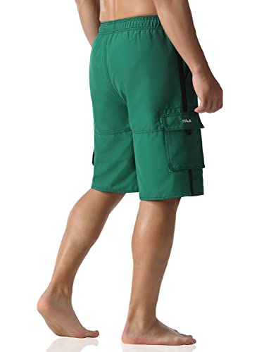 Nonwe Men's Swim Trunks Quick Dry Elastic Waist Boardshorts with Pockets4