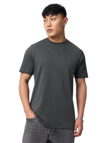 Image of The Souled Store Supima: Men and Boys Short Sleeves Round Neck Solid Premium Basic Casual Lightweight Easy to Style Everyday Streetwear Trendy Supima T-Shirt