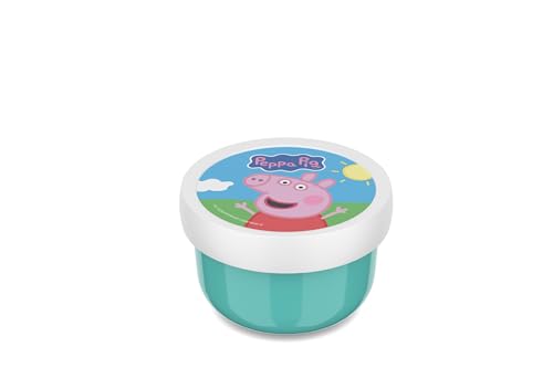 Mepal - Cajita para fruta Campus - Snack box para niños - Apto para lavavajillas y microondas - Sin BPA - 300 ml - Peppa Pig