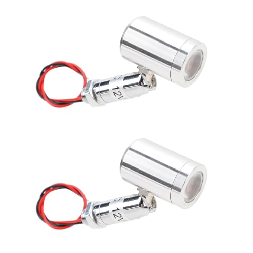 Mini Foco LED de 2 Piezas, Luz Empotrable en el Techo, Iluminación de Lectura para RV, Mini Foco, Luz de Exhibición para Escaparate de Joyería, Luz de Pared Regulable para
