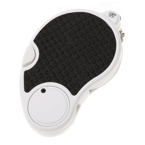 FONDOTIN 1Pc Keychain Magnifier Pendant with LED Shell Lightweight Folding Design for DIY Projects Coin Collecting Stamps and Outdoor Learning