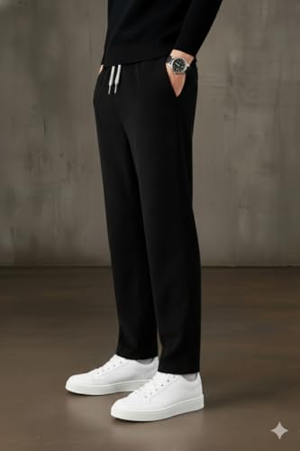 Image of INKKR Men's Comfortable Corduroy Pants | Relaxed Fit Stretch Casual Trousers
