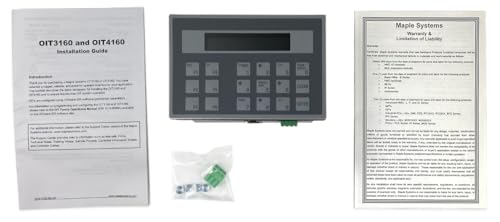 Image of OIT3160-B00 - Alphanumeric Operator Interface Terminal, 2x20 Backlit LCD Display, 6 Programmable Keys, Aluminum, Panel Mounting, 6x4x1.77 inches, 0.75 lbs, NEMA4X /IP65 Rated, Baba - Made in The USA