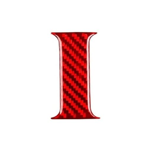 Pegatina decorativa roja para panel central de aire Avenger que renueva el diseño interior