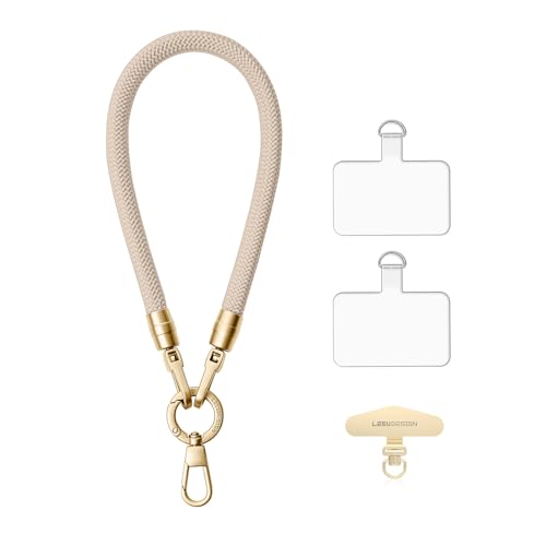 【NOUKAJU】スマホストラップ 手首 リストスト 手掛けスト 携帯スト おしゃれ 金属 リストストの売れ筋ランキング 耐久性 軽量 丈夫 ストホルダー ストラップホール ストラップパッチ スマホショルダー 便利 全機種対応 紛失・落下・盗難防止（ゴールド）