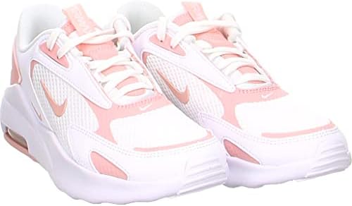 nike white & pink air max bolt trainers