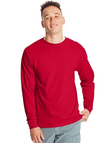 Hanes Men's Long-Sleeve Beefy-T Shirt (Pack of 2)