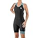 SLS3 Traje de triatlón para mujer – Triatlón Trajes Mujer – Tri Trajes Mujer – Traje de Triatlón – FRT Slim Athletic Fit (sin sujetador de estante) (Negro/Martinica Blue Stripes, M)