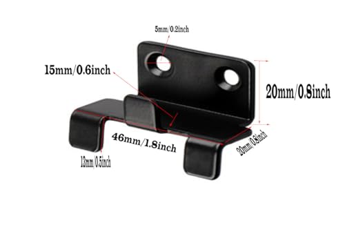 Image of 6 Pieces of Stainless Steel Tile Hanging Code Heavy Duty Wall Bracket, Photo Frame Wall Tile Hanger Holder, Display Stand Steel Hook Buckle (Upper and Lower Dual-use)