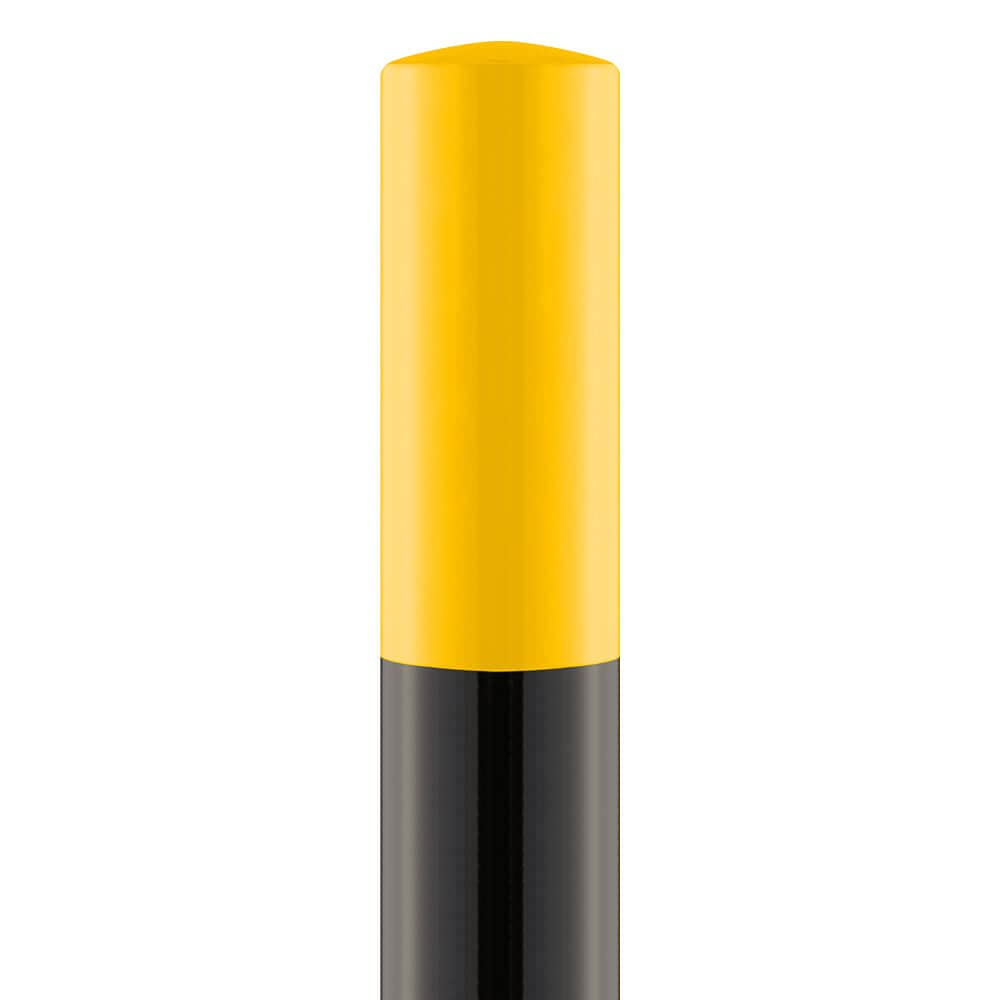 ROBUSTO Rammschutzpfosten L, g/s, aufdübeln, Stahl, Ø 6 cm, 100 cm, Art.-Nr. 38278 | Poller | Anfahrschutzpfosten | Rammschutzpoller