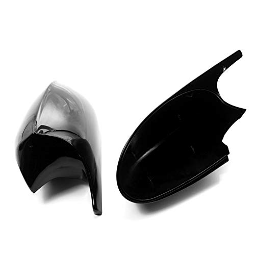 Zwbfu 1 par preto brilhante estilo M3 tampa do espelho lateral substituição para BMW E90 E91 E92 E93