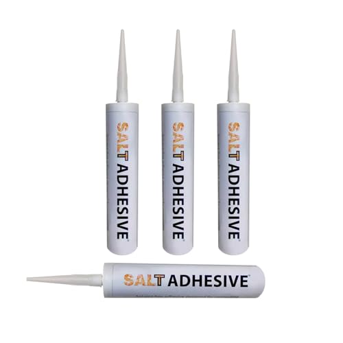 Himalayan Salt Glue 4 Pack Adhesive for Joining Himalayan Salt Bricks, The Perfect Sealant to Join Salt Tiles and Salt Blocks for Wall, Strong bonding Adhesive for Joining Plastic metrials Products