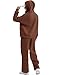 XIEERDUO Sweatsuits for Women 2024 Matching Sweat Sets for Women Oversized Sweatshirts for Women Loose Fit Fashion Hoodie Wide Leg Sweatpants Brown L