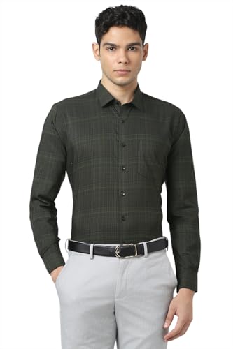 Image of Van Heusen Mens Checkered Full Sleeve Shirt | Timeless Pattern | Smart Comfortable Styling
