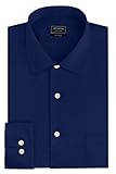 Arrow Men's Stretch Fitted Solid Spread Collar Dress Shirt