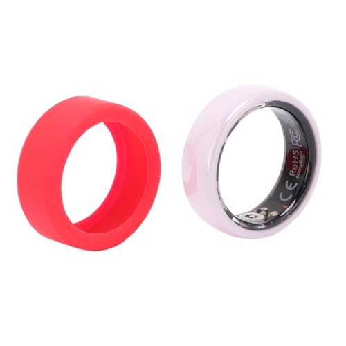 Annadue Smart Ring, Health Fitness Tracker med Hjärtfrekvens Sömnspårning, IP68, med Laddningsfall, Fjärrfotograferingsstöd, för -telefoner (ID 18,2 mm / 0,72in)