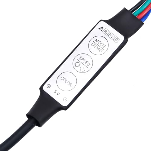 vidaXL Mueble de TV con Luces LED, Blanco, 140x40x36 cm, Madera de ingeniería y Vidrio Templado, Soporte para televisores hasta 60", Mueble bajo con estantes, Salón Moderno - imagen 7