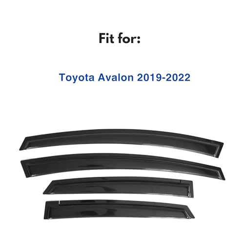 Image of IG Window Visors Fit for 2019-2022 Toyota Avalon, Out-Channel Rain Guards Vent Wind Deflectors 4PC, Car Accessories for 19-22 Avalon