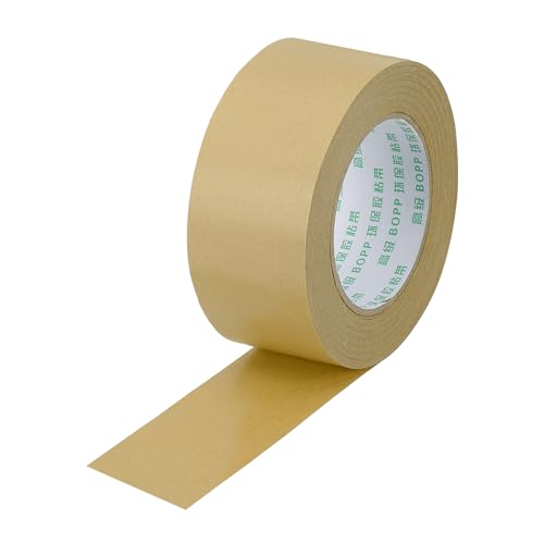 PATIKIL 2' X 55 Yardas Cinta De Embalaje Marrón Cinta Kraft Resistente Cinta Engomada De Papel Para Sellado De Cajas De Cartón Envíos Mudanzas Enmascarado