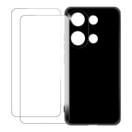 UOGNADGD Xiaomi Redmi Note 13 Pro 4G �Ƃ̌݊������� �J�X�^���J���t���P�[�X�{�����K���X�ی�t�B����2���t�� ? �Ռ��z�������h�~ (�u���b�N)