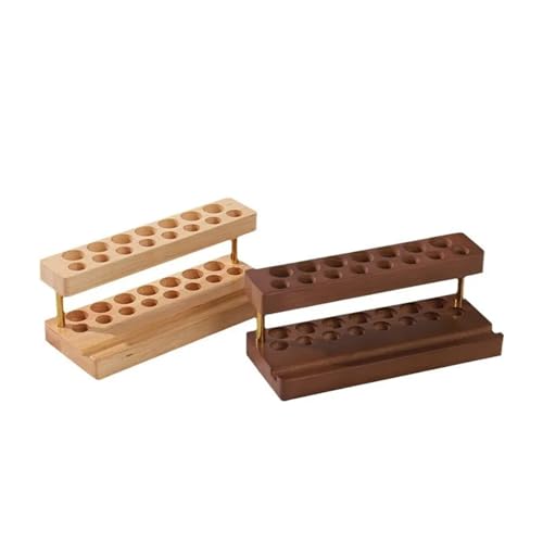 Pot à crayon organiseur de bureau multifonction en bois marron pour stylo