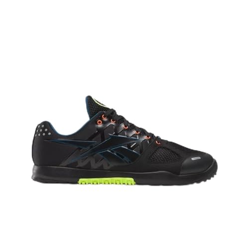 Reebok Nano 2.0, Sneaker Uomo, Black/Digital Coral/DGTL Lime, 39 EU