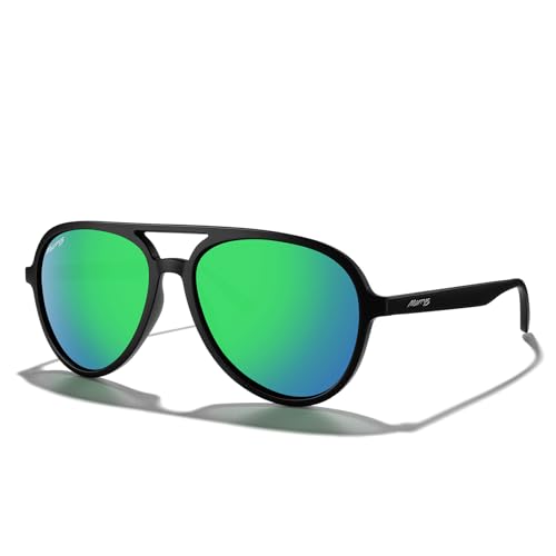 MERRY'S Classic Polarized Aviator Sunglasses For Womens Mens Retro Double Bridge Aviators S8376